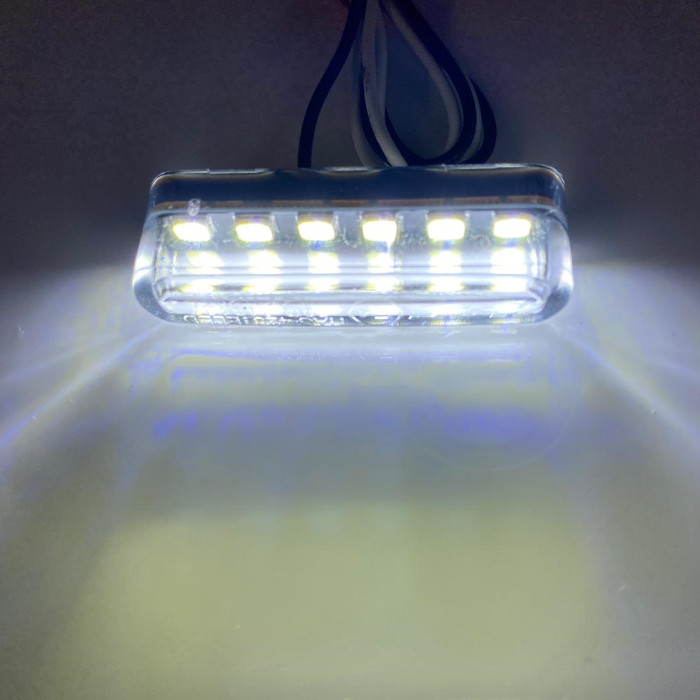LED-Kennzeichen-Einbauleuchte Streak klar