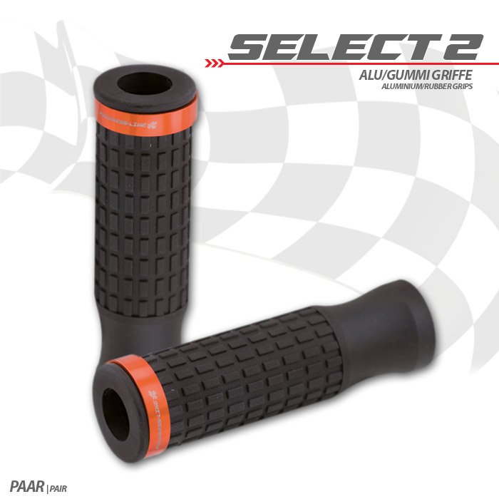 Griffgummiset Select2 7/8-22mm schwarz Griffgummiset Select2 7/8-22mm schwarz