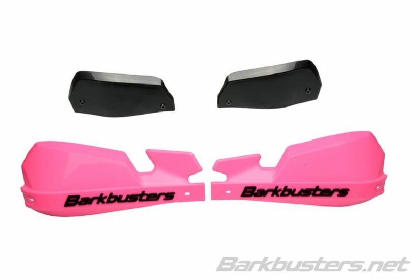 BARKBUSTERS VPS MX Handschutz Kunststoff Set Nur Rosa/Schwarz Deflektor