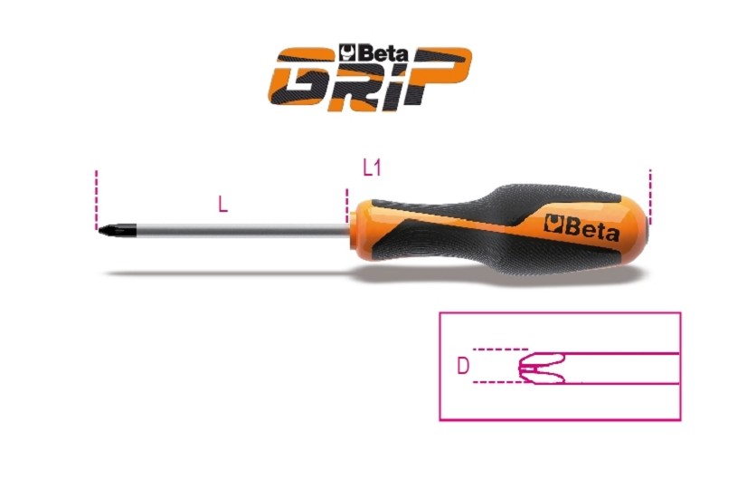 BETA Phillips® Schraubendreher PH2x6x150