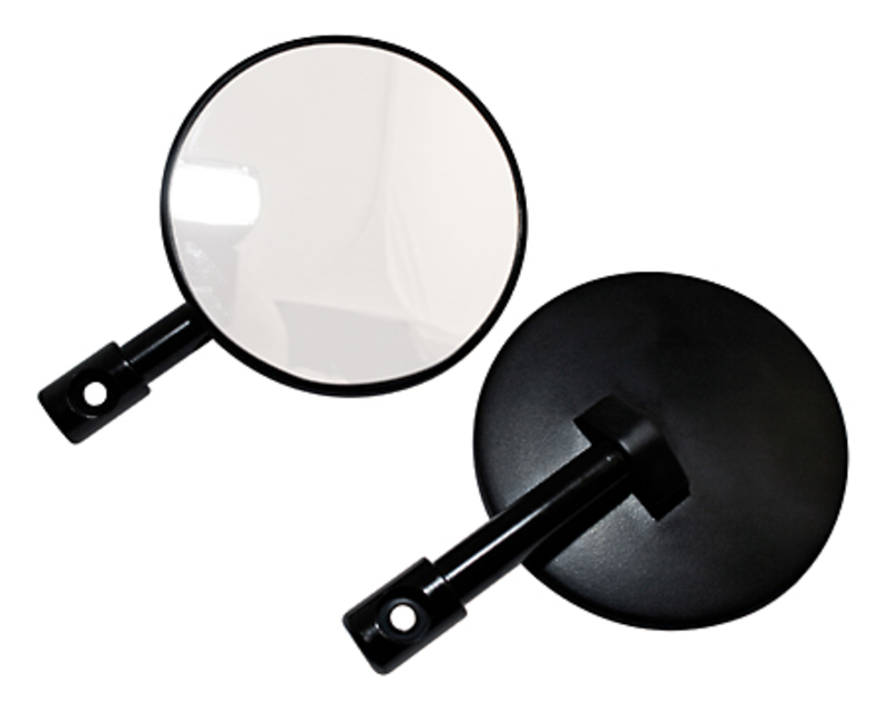 BIHR Minispiegel Schwarz homologiert ø 80mm (Homologation Euro 3)