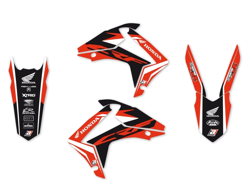BLACKBIRD Dream Graphic 4 Deko-Kit passend für Honda CRF450R BLACKBIRD Dream Graphic 4 Deko-Kit passend für Honda CRF450R