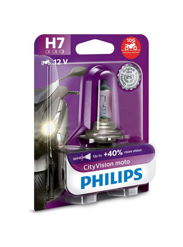 PHILIPS H7 CityVision Moto Glühlampe 12V/55W - 1 Stck.