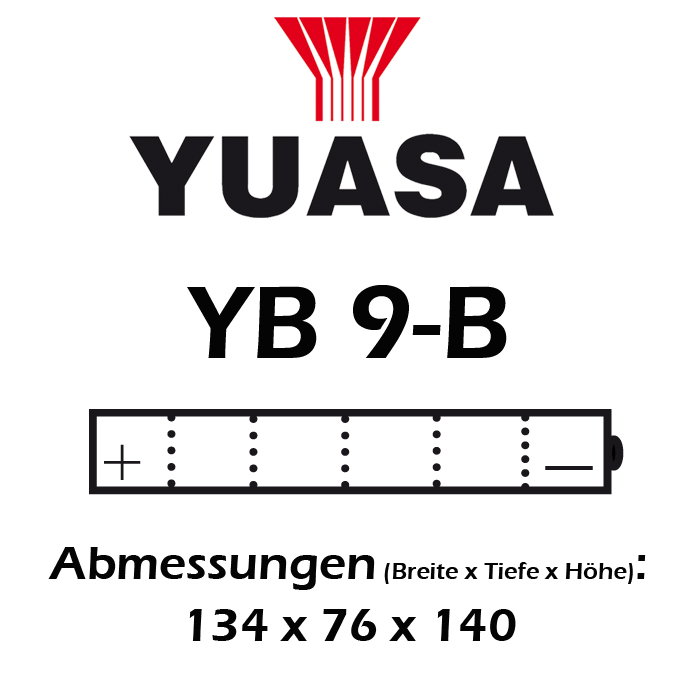 Batterie YUASA YB9-B 9 AH