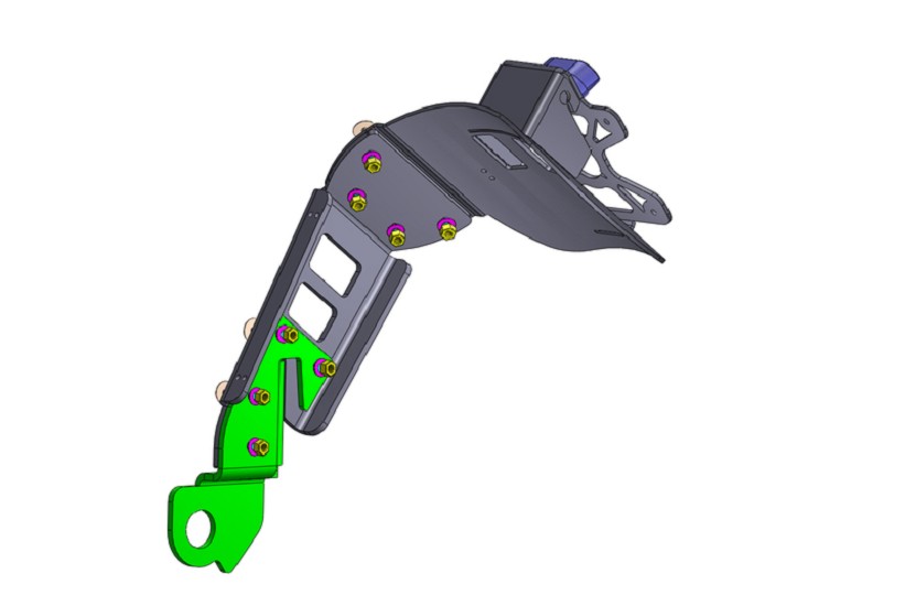 ACCESS DESIGN Kennzeichenhalter auf Radhöhe schwarz passend für Suzuki GSX-S750