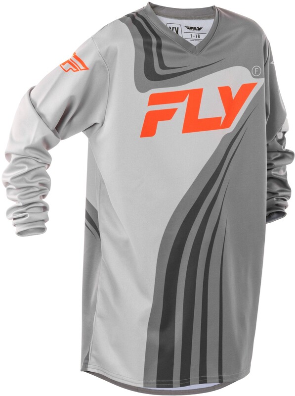 FLY RACING F-16 Youth Jersey - Grau/Orange FLY RACING F-16 Youth Jersey - Grau/Orange