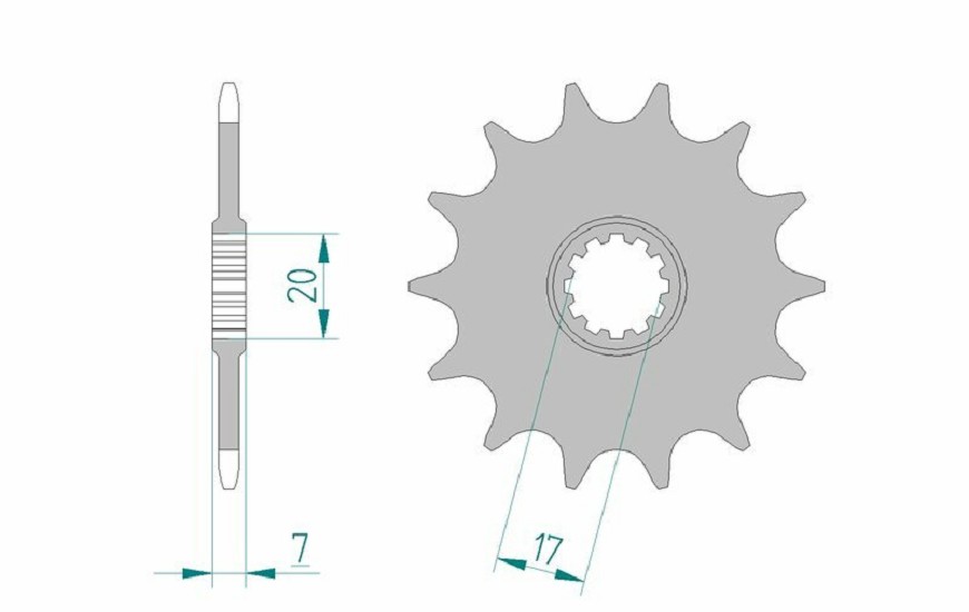 AFAM Standard Stahlritzel vorne 94107 - 415