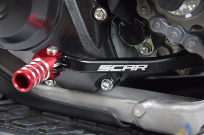 SCAR Schalthebel rot/RX