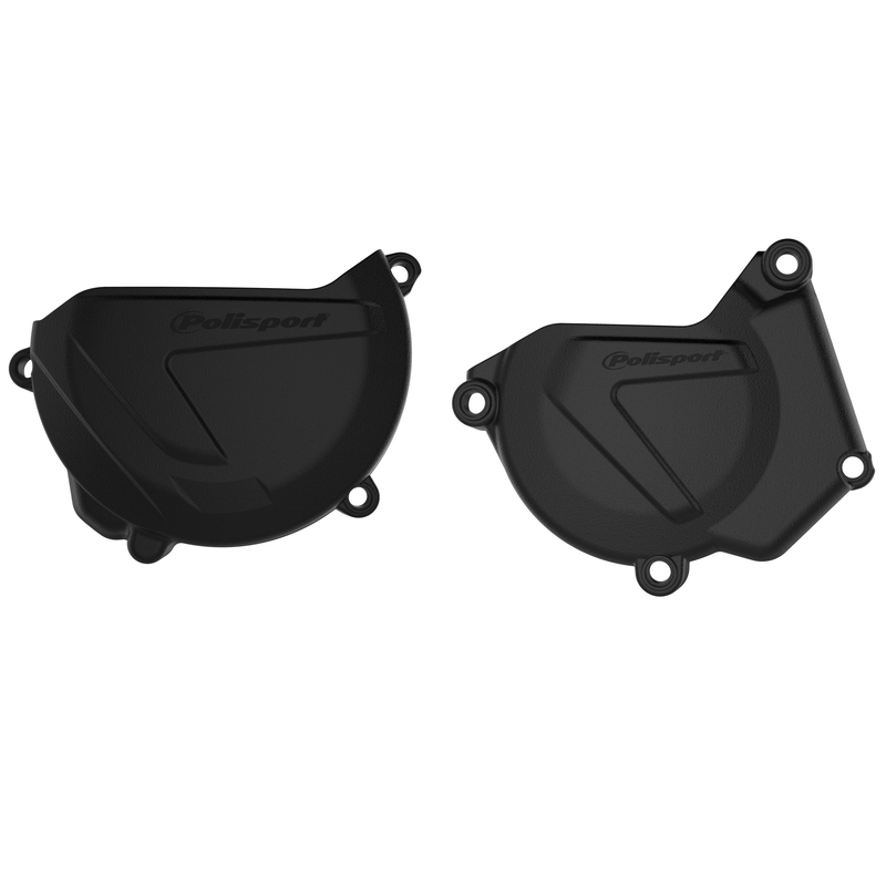 POLISPORT Kupplungs- und Zündungsdeckelschutz Schwarz - passend für Yamaha YZ250 POLISPORT Kupplungs- und Zündungsdeckelschutz Schwarz - passend für Yamaha YZ250