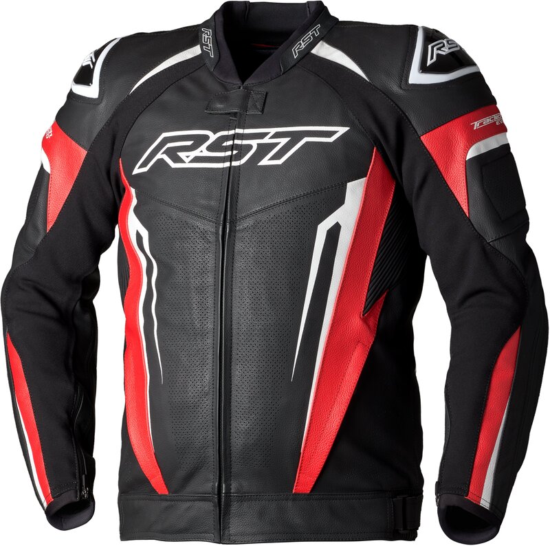 RST TracTech Evo 5 Lederjacke Herren - Rot/Schwarz/Weiss RST TracTech Evo 5 Lederjacke Herren - Rot/Schwarz/Weiss
