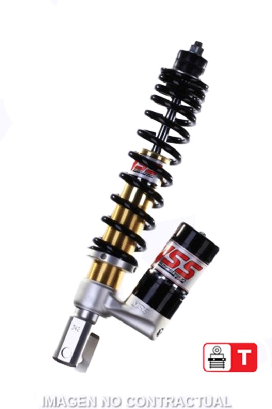 Federbein K302-Serie Mono hinten passend für Piaggio Vespa LX/LXV/S 50 OK302-300T-03AL-388