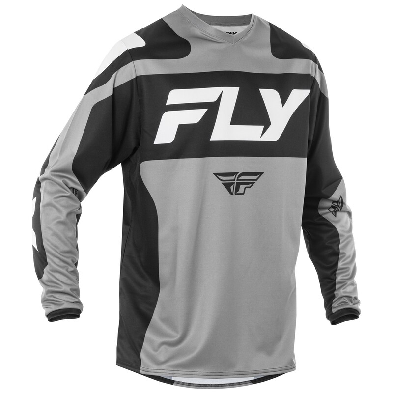 FLY RACING F-16 Jersey - Grau/Schwarz/Weiß FLY RACING F-16 Jersey - Grau/Schwarz/Weiß