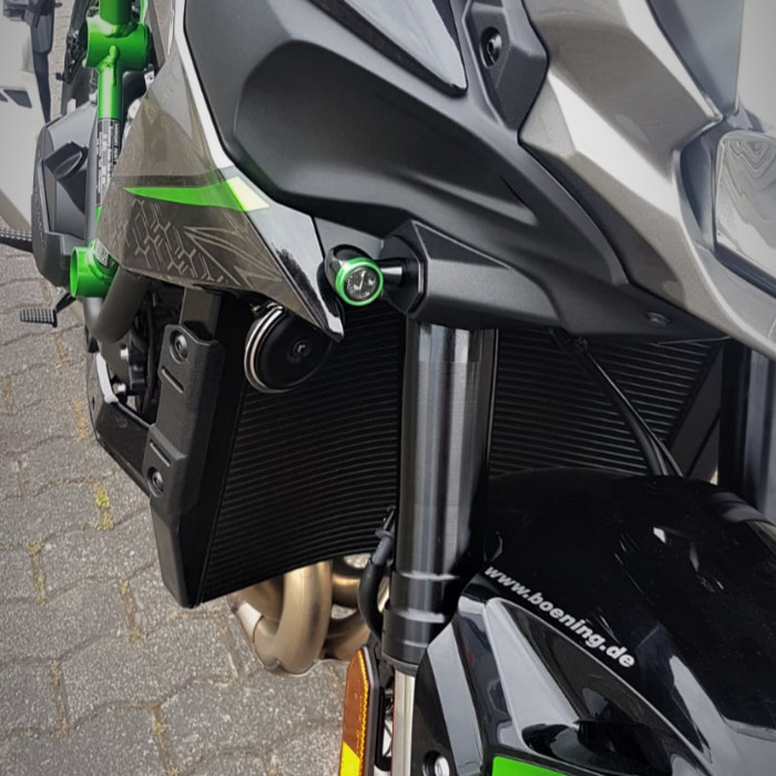 SMD-Blinkerset Jack schwarz Zierring grün