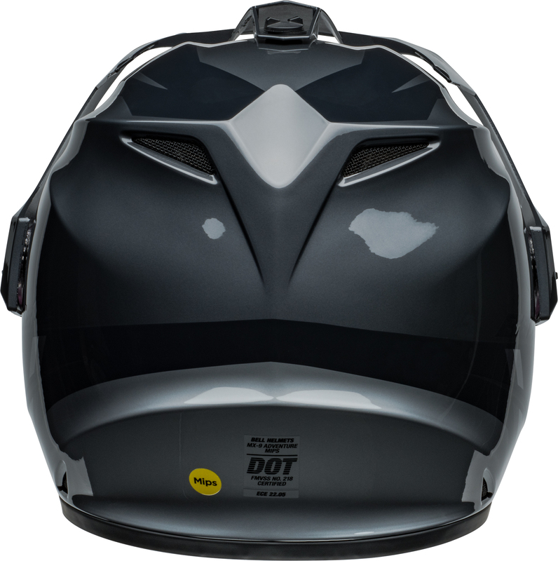 BELL MX-9 Adventure MIPS Helm - Alpine Gloss Charcoal/Silver