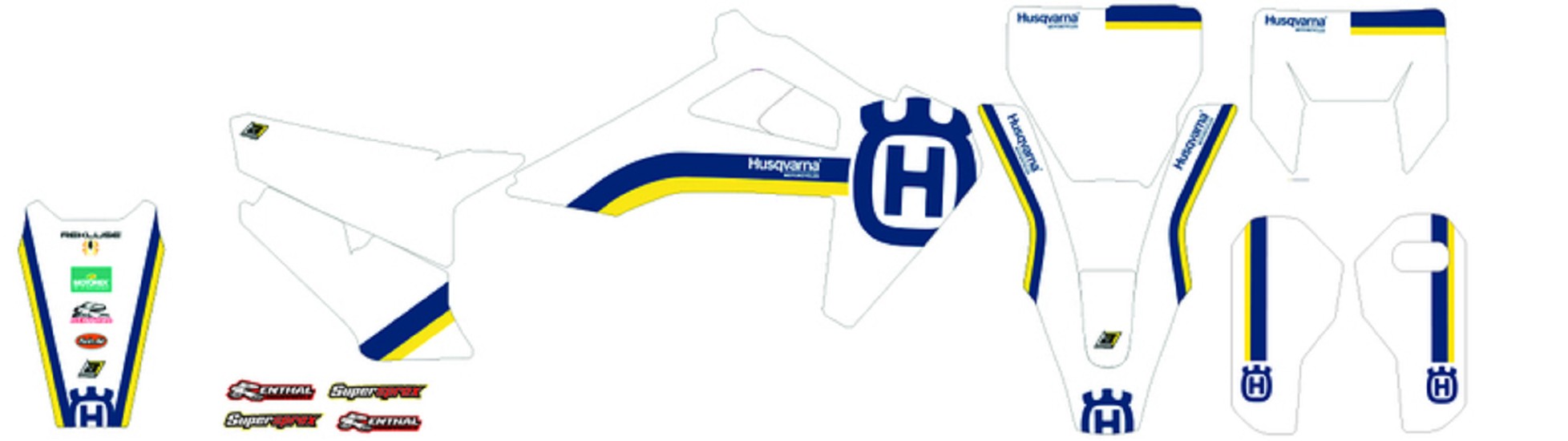 BLACKBIRD Retro Complete Graphic Kit - Husqvarna FC/TC/FE/TE