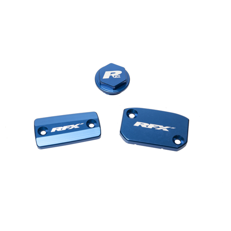 RFX Pro Satz Behälterabdeckung (Blau) (Brembo-Bremsen und Magura-Kupplung)