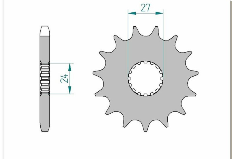 AFAM Standard Stahlritzel vorne 22900 - 530 AFAM Standard Stahlritzel vorne 22900 - 530