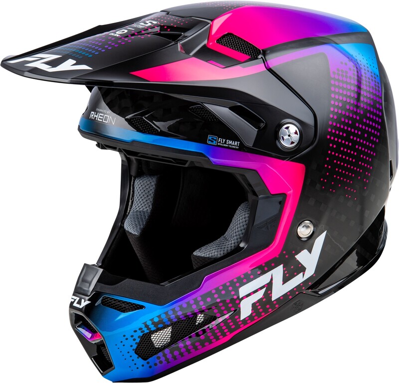 FLY RACING Formula S Carbon Protocol Helm - Schwarz Carbon/Blau/Pink FLY RACING Formula S Carbon Protocol Helm - Schwarz Carbon/Blau/Pink