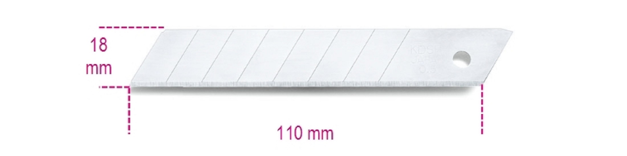 BETA 10 Abbrechbare Klingen 18mm für Cutter 1771 und 1771BM BETA 10 Abbrechbare Klingen 18mm für Cutter 1771 und 1771BM