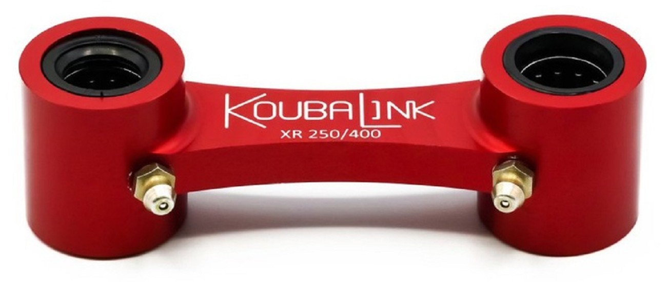 KOUBALINK Tieferlegungssatz (25.4 mm) Rot - passend für Honda XR250R / 400R KOUBALINK Tieferlegungssatz (25.4 mm) Rot - passend für Honda XR250R / 400R