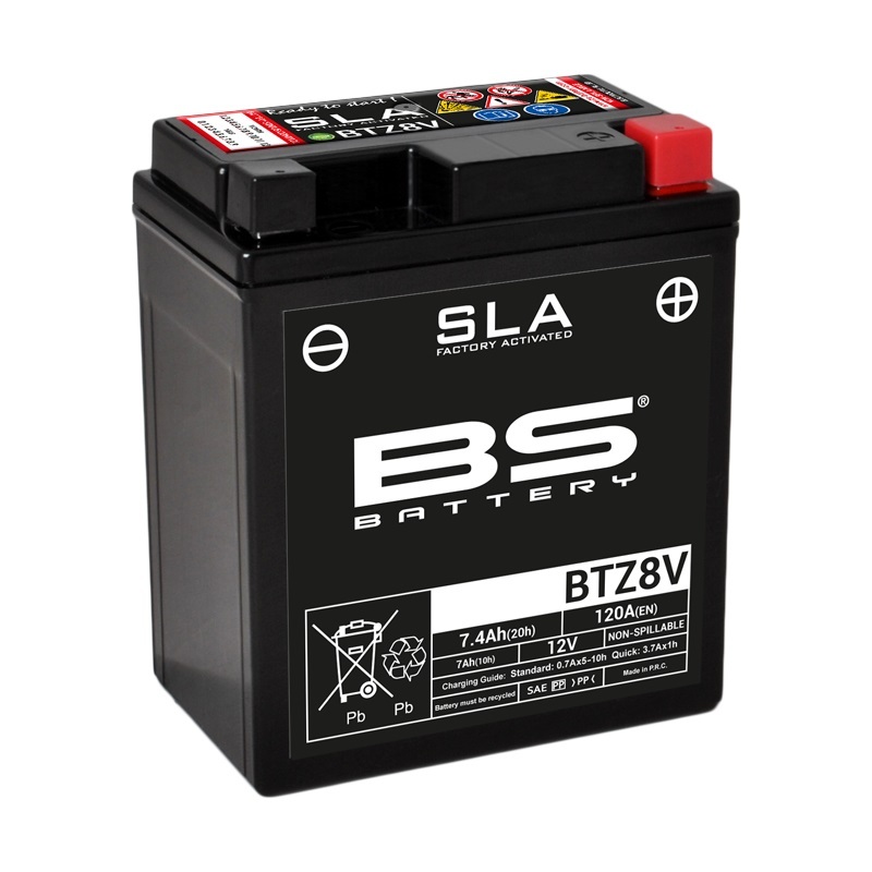 BS BATTERY SLA Wartungsfreie Batterie Werkseitig aktiviert - BTZ8V BS BATTERY SLA Wartungsfreie Batterie Werkseitig aktiviert - BTZ8V