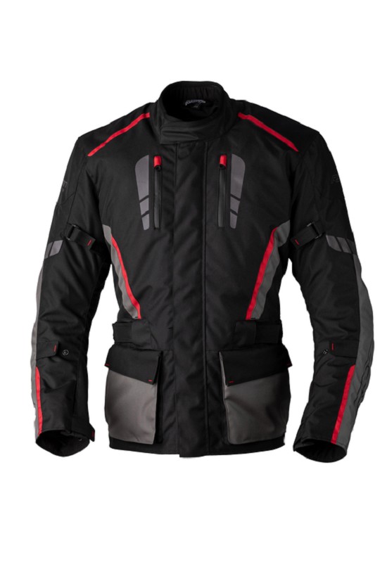 RST Axiom Plus Airbag CE Textil-Jacke - Schwarz/Grau/Rot Größe L RST Axiom Plus Airbag CE Textil-Jacke - Schwarz/Grau/Rot Größe L