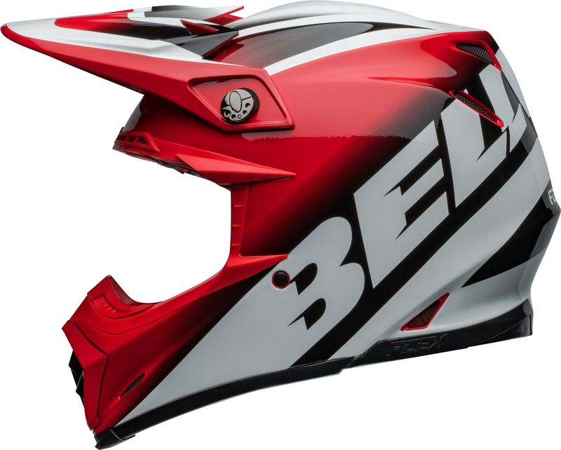 BELL Moto-9S Flex Helm - Rail Gloss Red/White