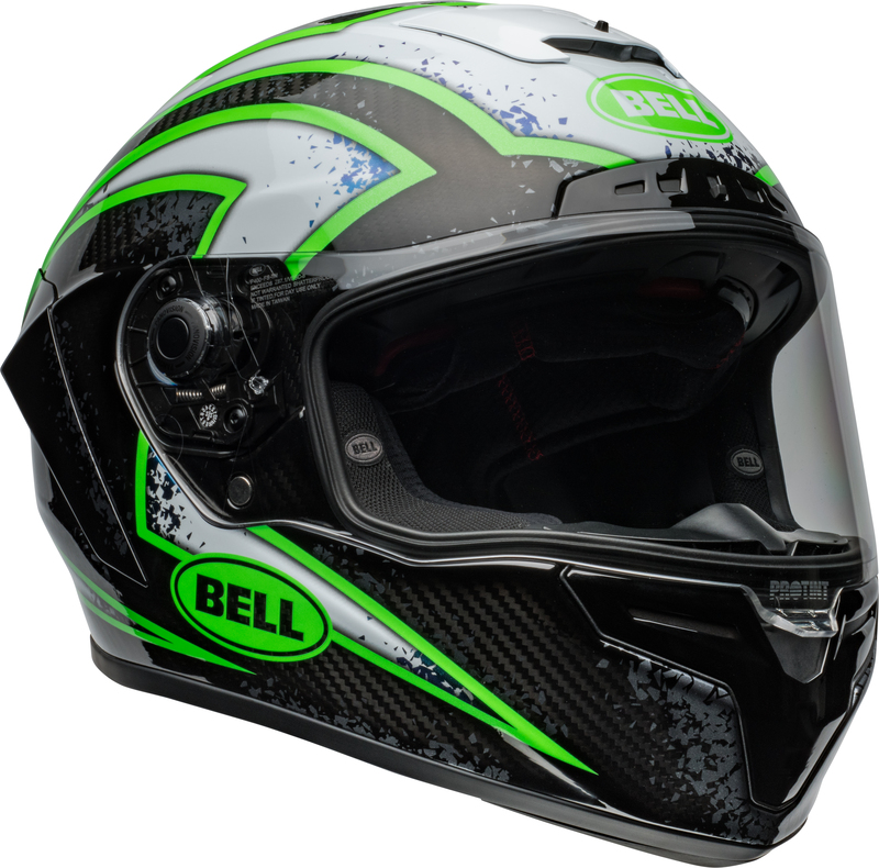 BELL Race Star DLX Flex Helm - Xenon Gloss Black/Kryptonite