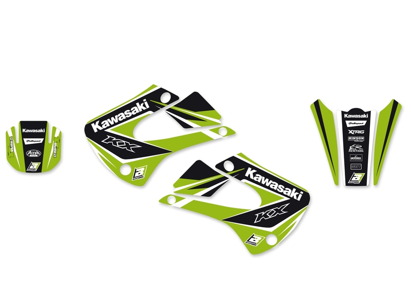 BLACKBIRD Dream Graphic 4 Deko-Kit passend für Kawasaki KX85 BLACKBIRD Dream Graphic 4 Deko-Kit passend für Kawasaki KX85