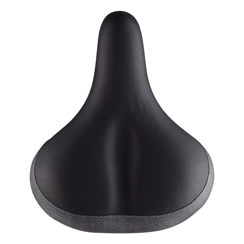 VELO Bicycle Saddle Cruiser comfort w/spring Black High density ArcTech