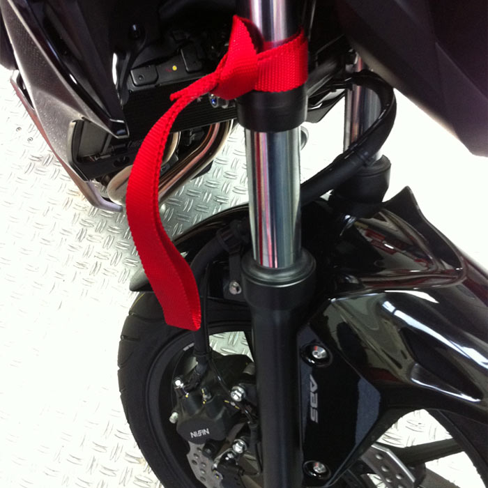 Doppelschlaufengurt Nylon Paar rot