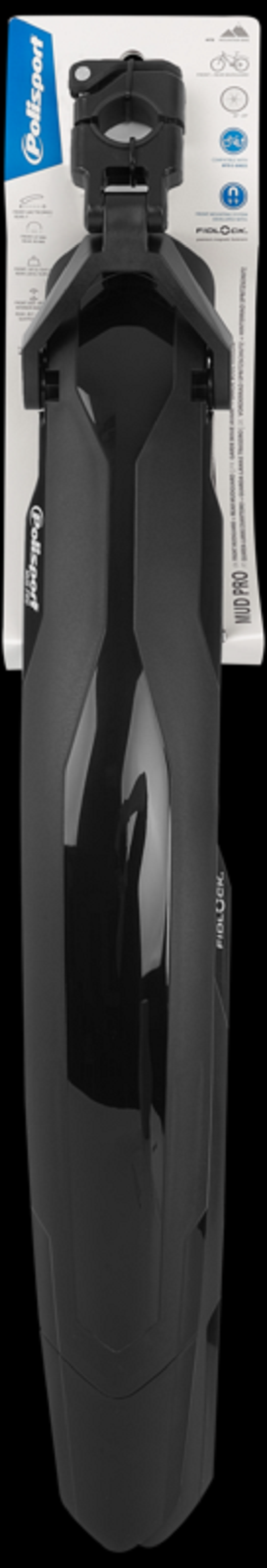 POLISPORT Set Front+Rear Mudguard Mud Pro 26/29 Black