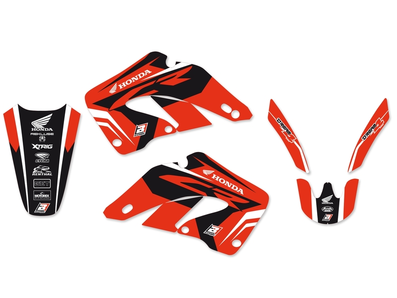 BLACKBIRD Dream Graphic 4 Deko-Kit passend für Honda CR125/250R