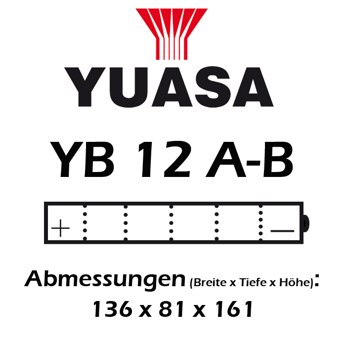 Batterie YUASA YB12A-B 12 AH