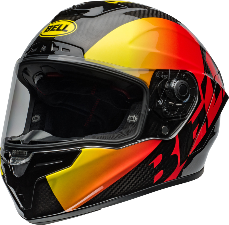 BELL Race Star DLX Flex Helm - Offset Gloss Black/Red