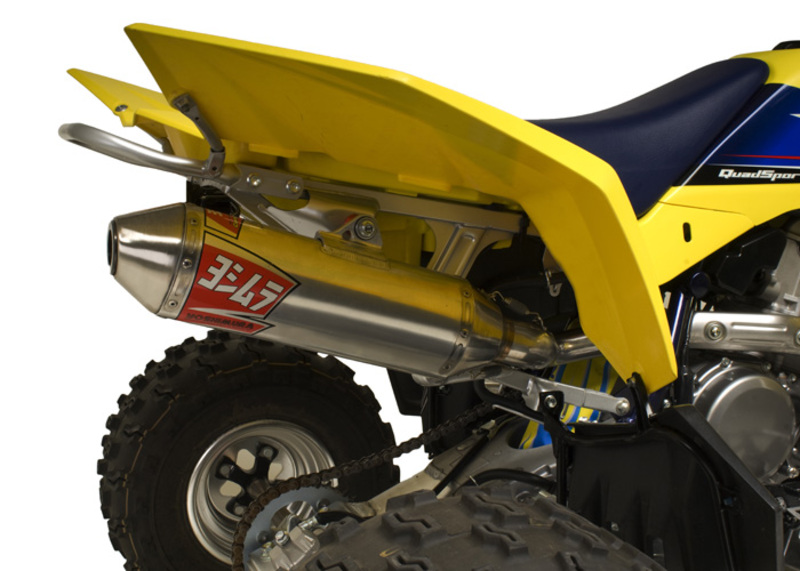 Schalldämpfer Yoshimura USA RS2 Edelstahl-Alu/Stahl-Endkappe passend für Suzuki LT-Z400