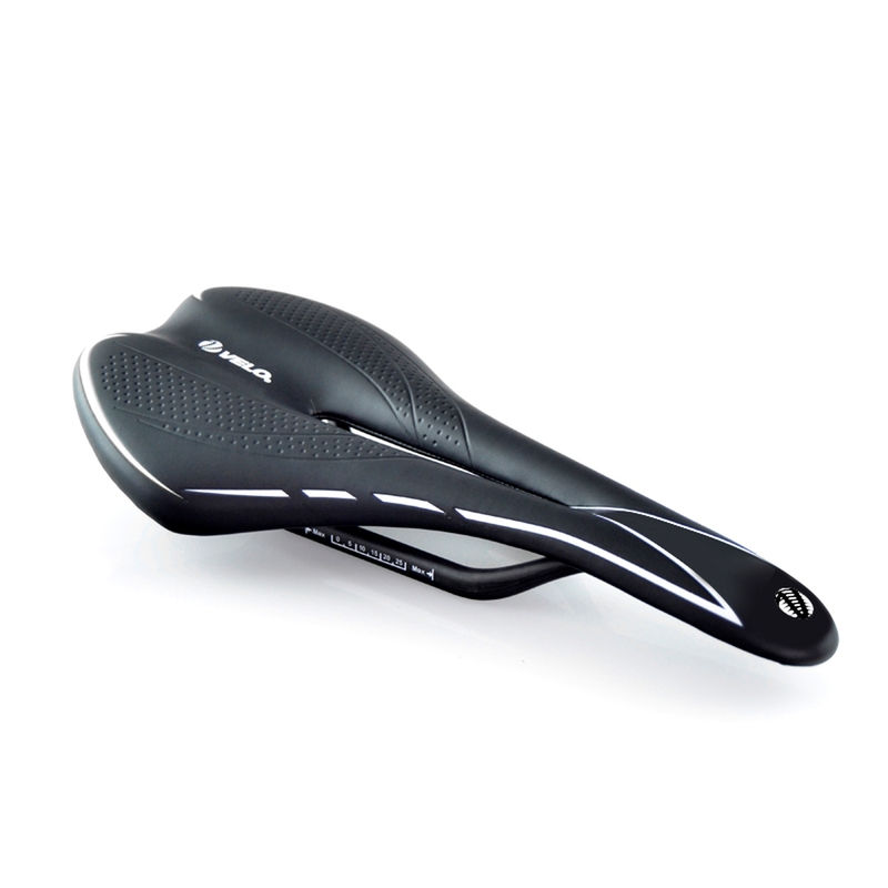 VELO Bicycle Saddle Racing Miles I0 Zone cut Carbon rails Male Black/White VELO Bicycle Saddle Racing Miles I0 Zone cut Carbon rails Male Black/White