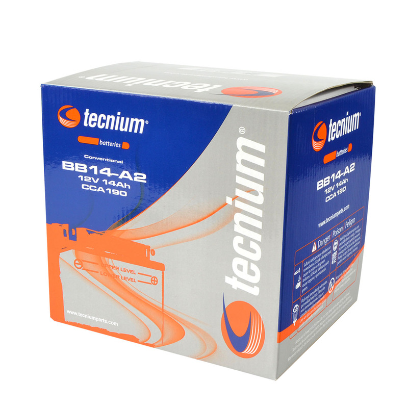 TECNIUM Blei/Säure Batterie mit Säurepack - BB14-A2 TECNIUM Blei/Säure Batterie mit Säurepack - BB14-A2