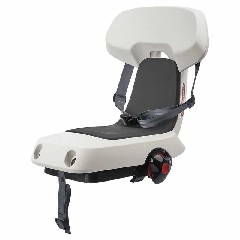 POLISPORT Guppy Junior Rear Child Bike Seat Carrier Mounting - Light Gray/Dark Gray