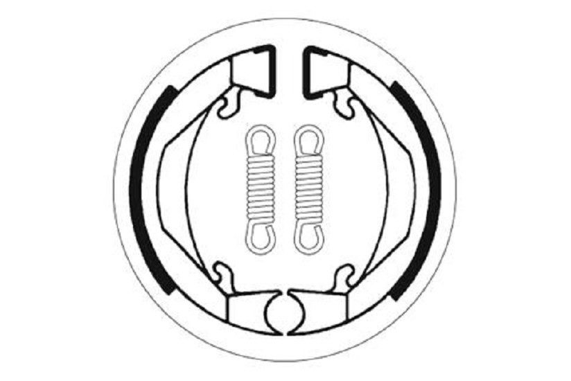 Bremsbacke SBS 2074 Maße: 80 x 18