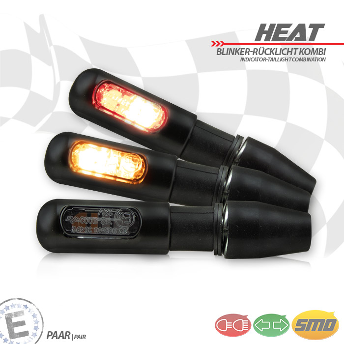SMD-Blinker-Rücklichtkombi Heat getönt SMD-Blinker-Rücklichtkombi Heat getönt