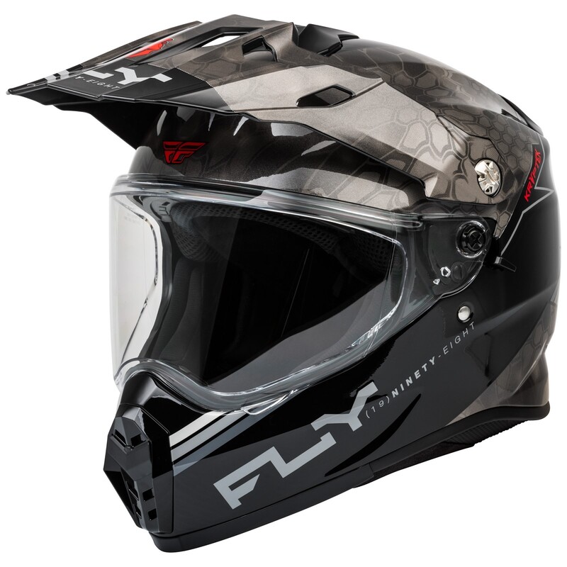 FLY RACING Trekker Kryptek Conceal Helm - Schwarz/Grau/Weiß