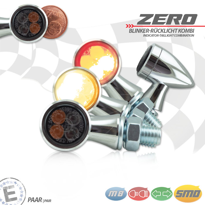 SMD-Blinker/RL Zero Alu chrom