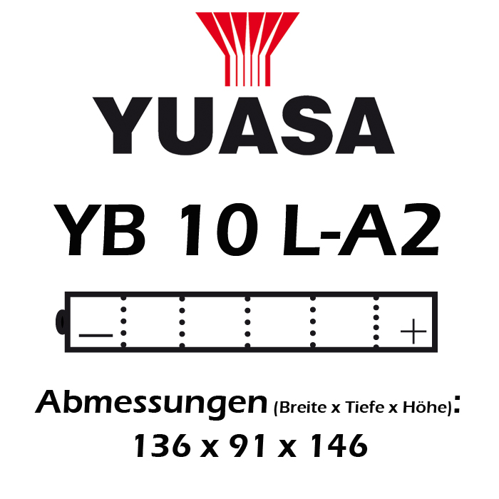 Batterie YUASA YB10L-A2 11 AH