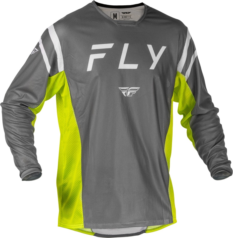 FLY RACING Kinetic Mesh Jersey - Grau/Gelb FLY RACING Kinetic Mesh Jersey - Grau/Gelb