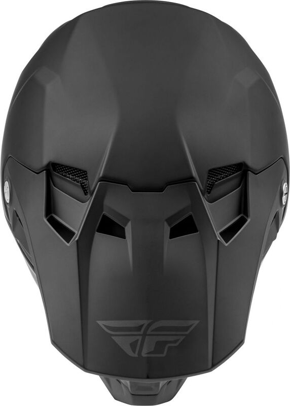FLY RACING Formula CC Solid Helm Mattschwarz FLY RACING Formula CC Solid Kinderhelm - Schwarz Matt