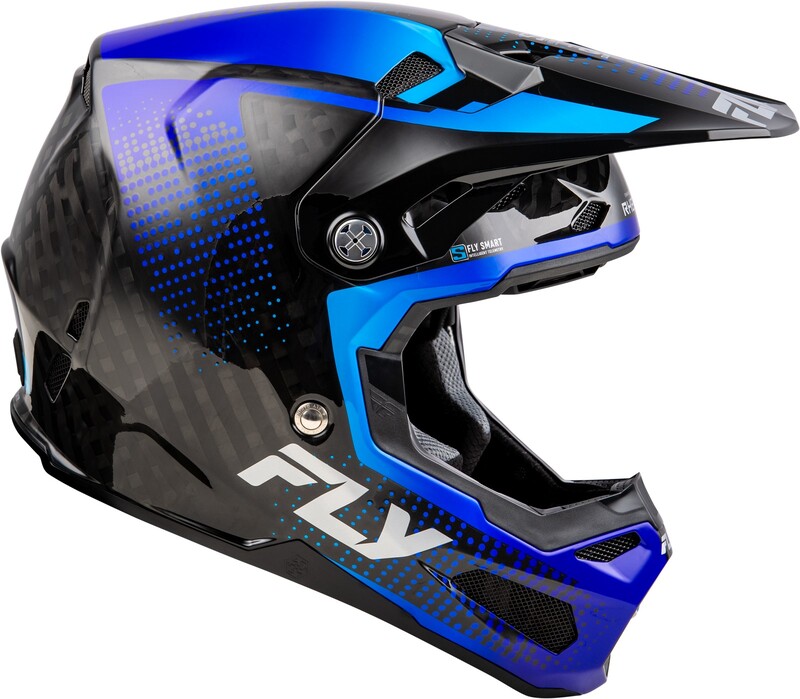 FLY RACING Formula S Carbon Protocol Helm - Schwarz Carbon/Blau FLY RACING Formula S Carbon Protocol Helm - Schwarz Carbon/Blau