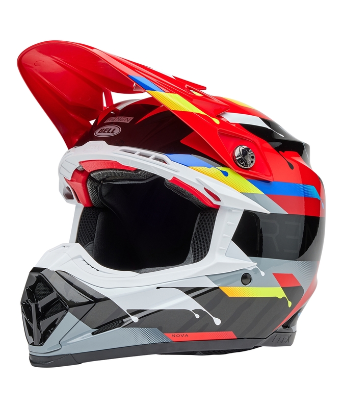 BELL Moto-9S Flex Helm - Renen Nova Gloss Black/Red BELL Moto-9S Flex Helm - Renen Nova Gloss Black/Red