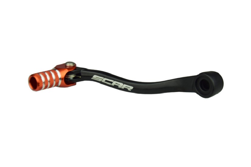 SCAR Schalthebel schwarz matt/Endstück orange