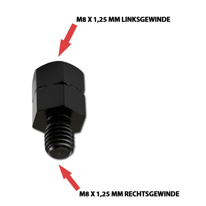 Spiegeladapter M8-L IN / M8-R OUT Spiegeladapter M8-L IN / M8-R OUT
